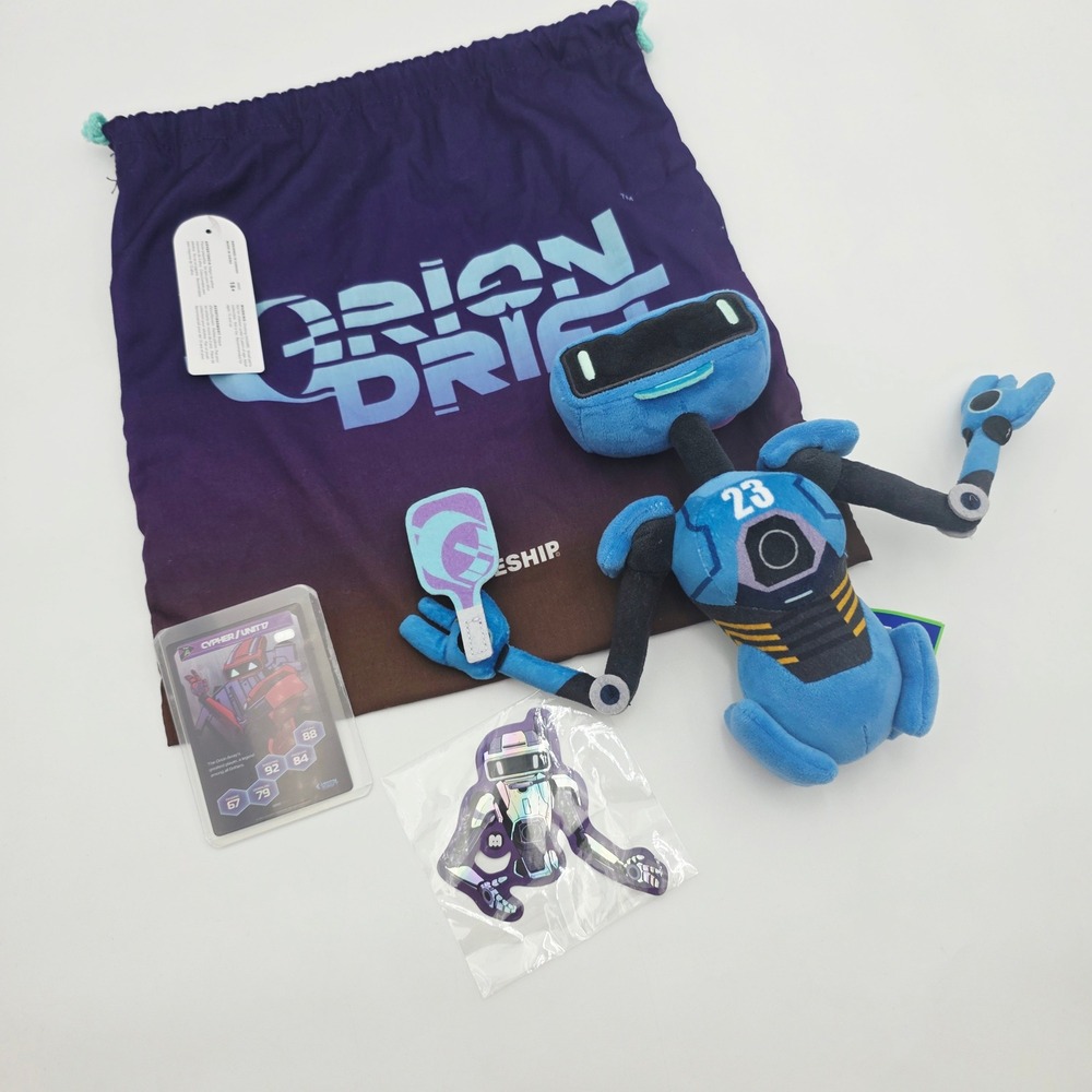 Makeship Orion Drift Drifter Plushie Limited Edition #23 Robot Bundle Card Bag